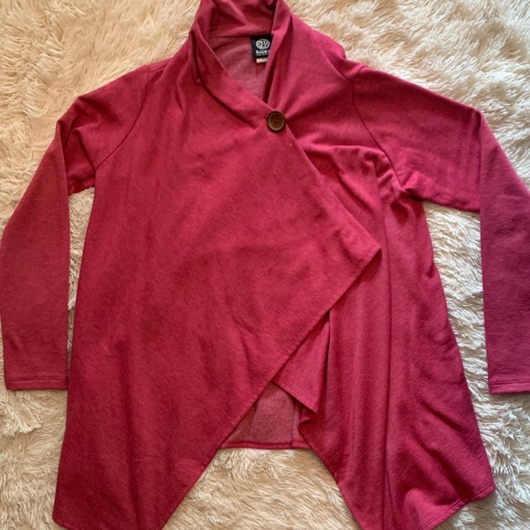 bobeau pink cardigan pretty button - Picture 2 of 4